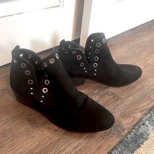 Circus by Sam Edelman Black Suede Booties Size 8